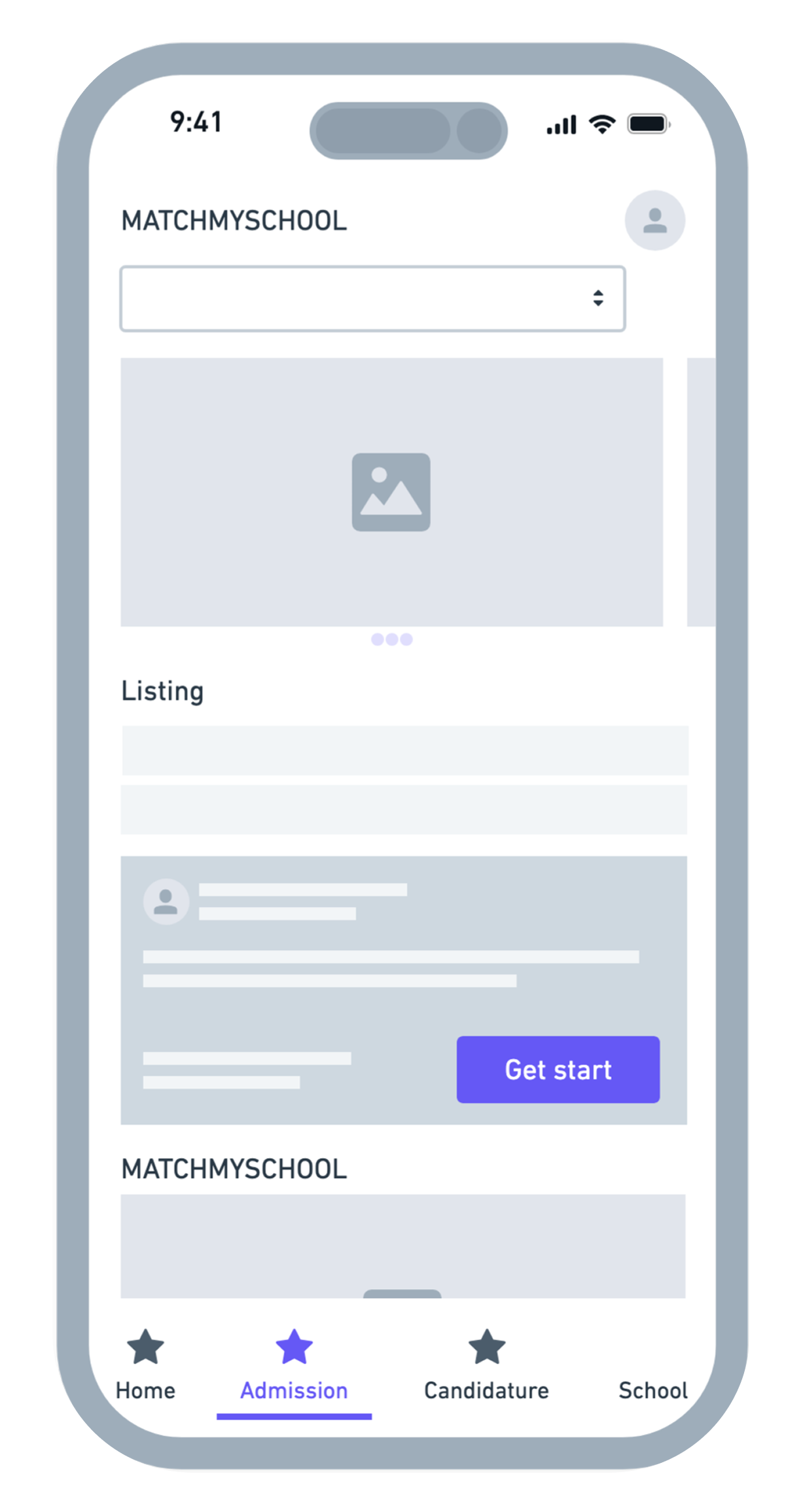 Low-fidelity wireframe