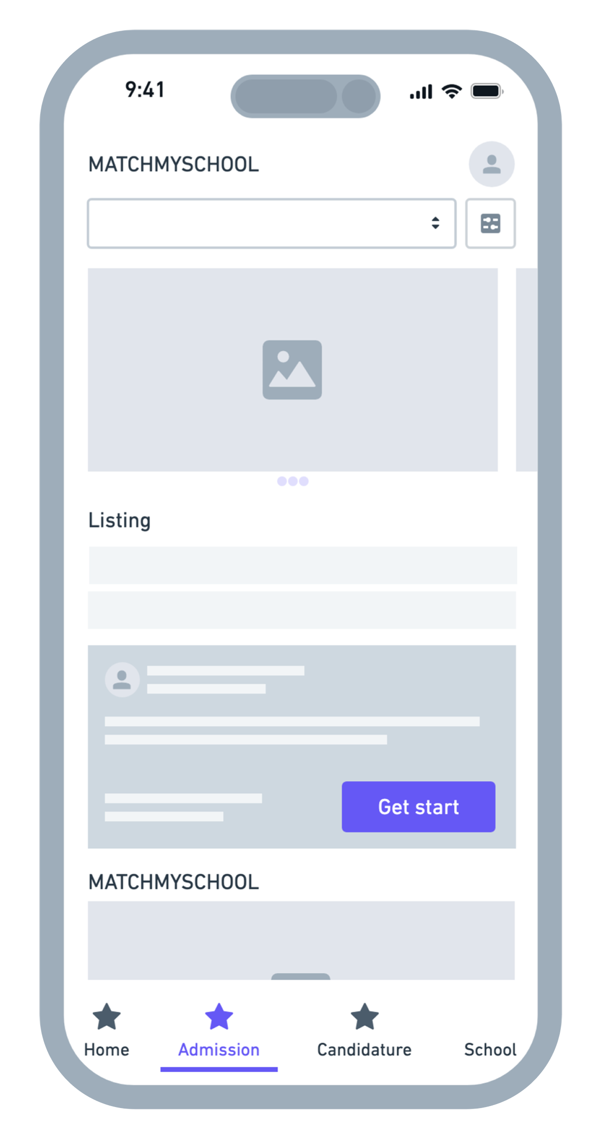 Mid-fidelity wireframe
