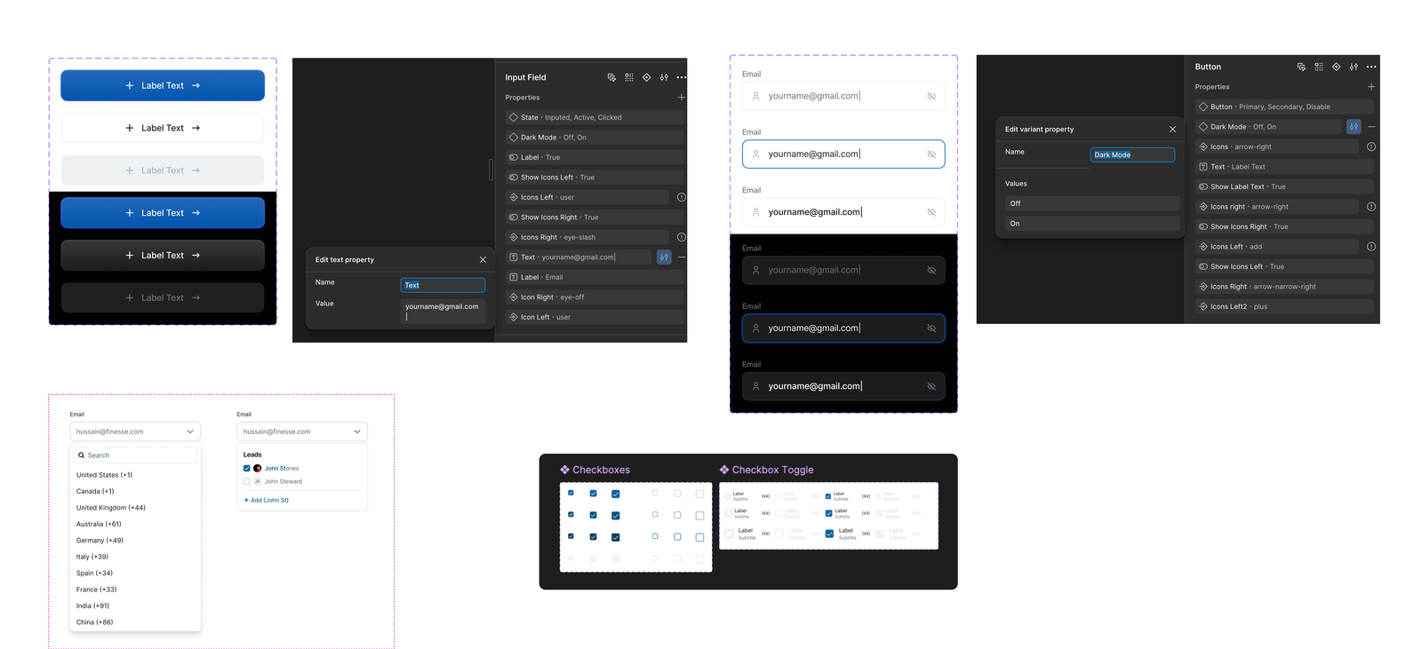 Design system components